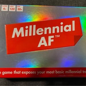 NEVER USED! Millennial AF card game Ages 15+ 4+ players